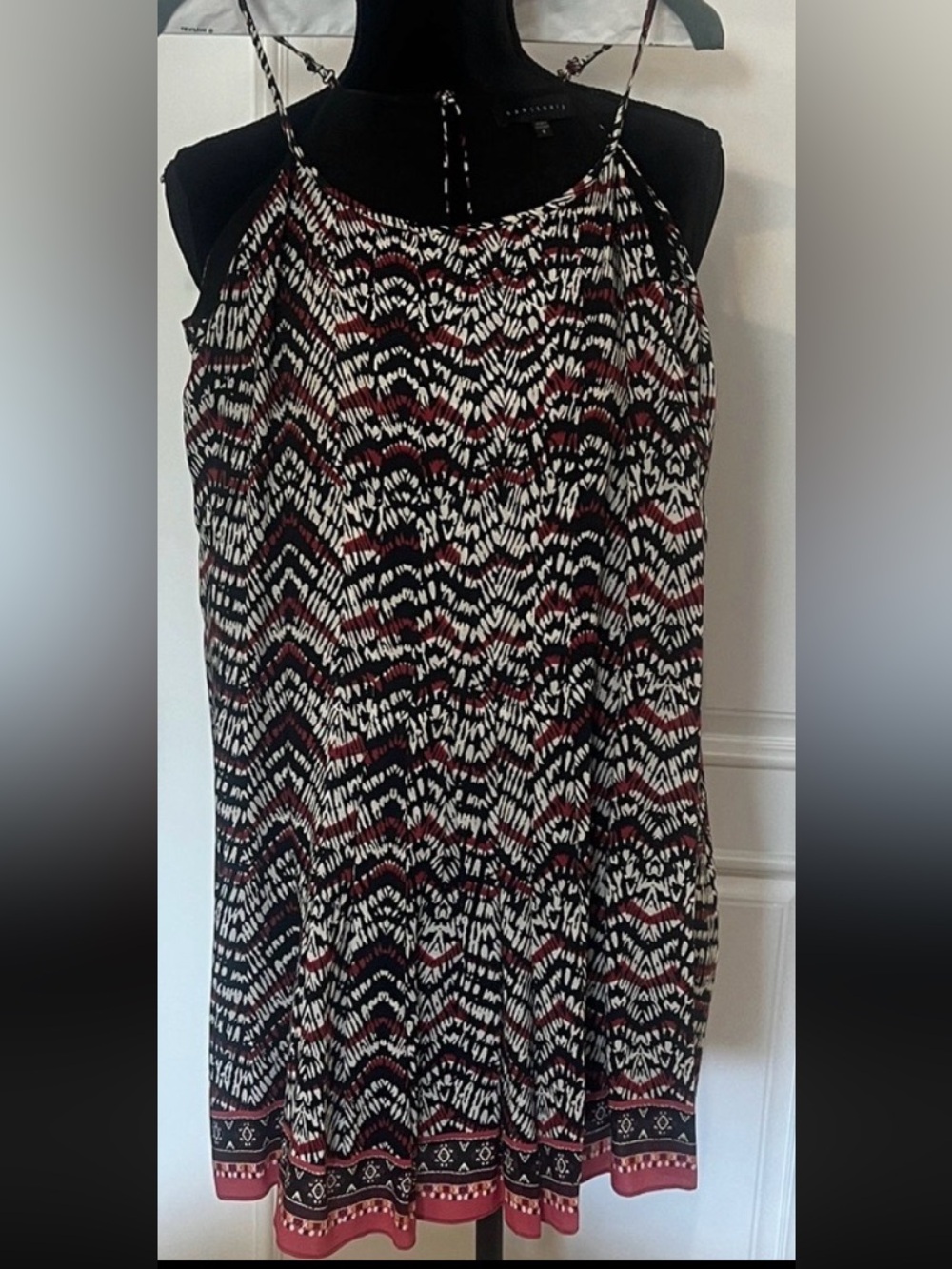 Sanctuary Black and Red Zigzag Mini Dress